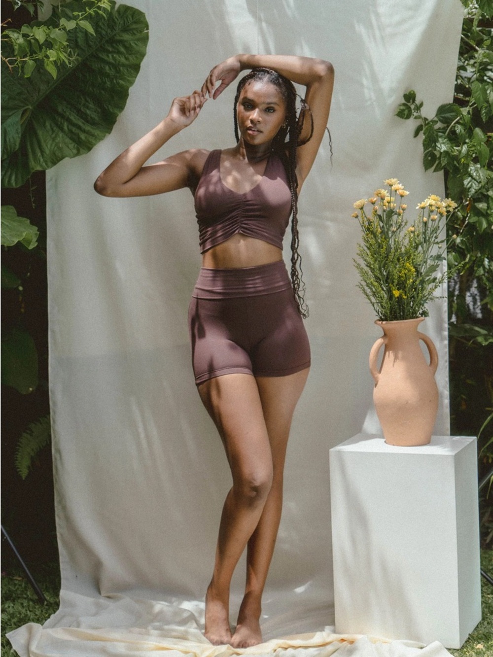 Indigo Luna Moon Shorts Carob - size small